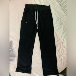 FIGS boot cut scrub pants black